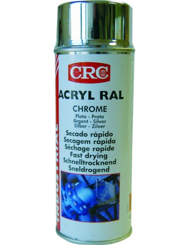 PINTURA SPRAY CRC PLATA