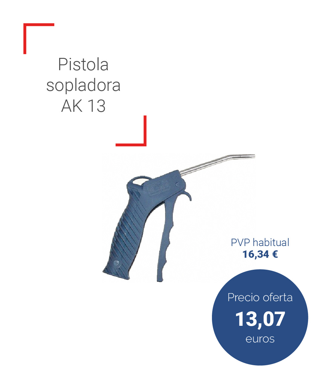 Oferta pistola sopladora AK 13